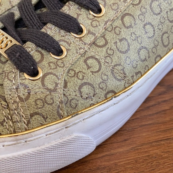 signature Gs sneakers Brown and tan G by GUESS size 9 - Picture 9 of 14